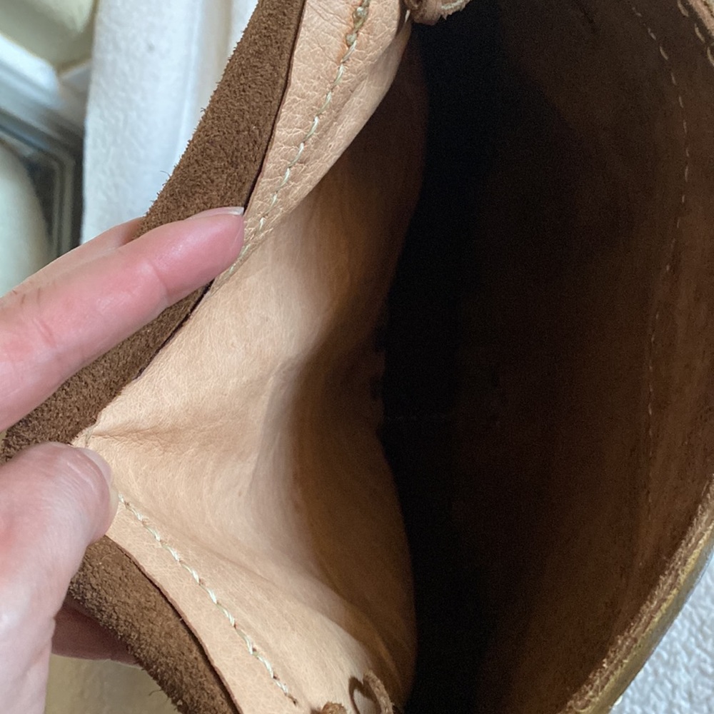 Brown‎ leather crossbody - Picture 5 of 7
